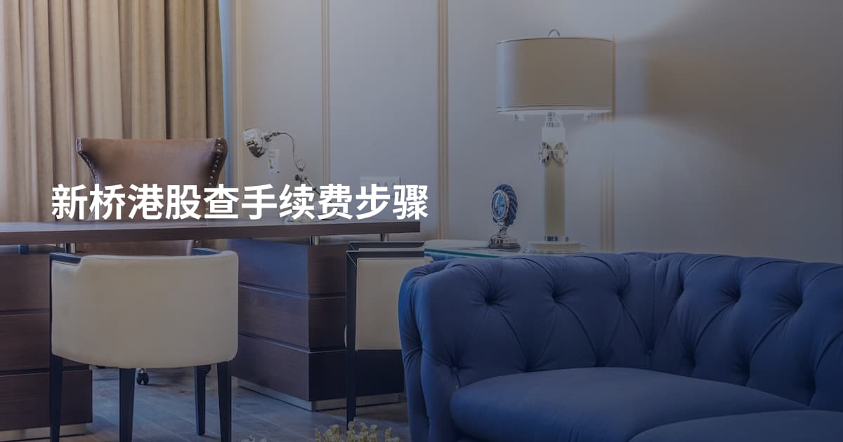新桥港股查手续费步骤