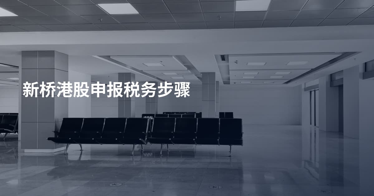 新桥港股申报税务步骤