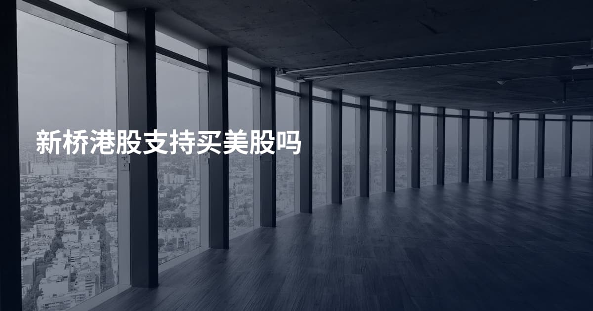 新桥港股支持买美股吗