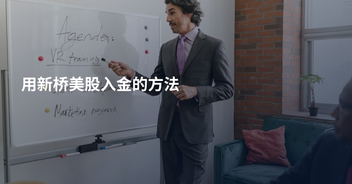 用新桥美股入金的方法