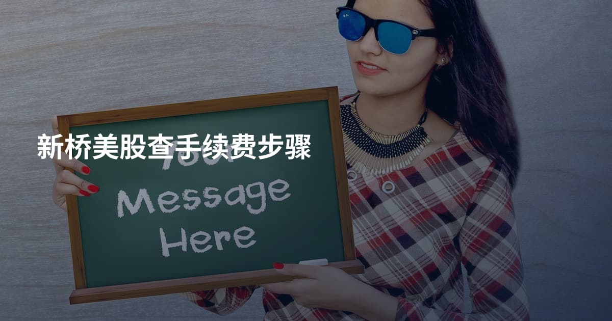 新桥美股查手续费步骤