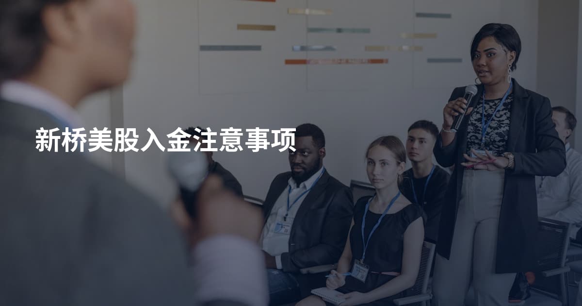 新桥美股入金注意事项