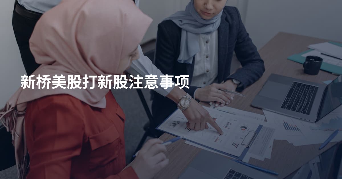 新桥美股打新股注意事项