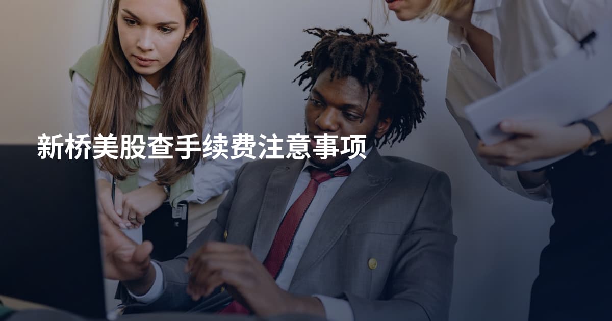 新桥美股查手续费注意事项