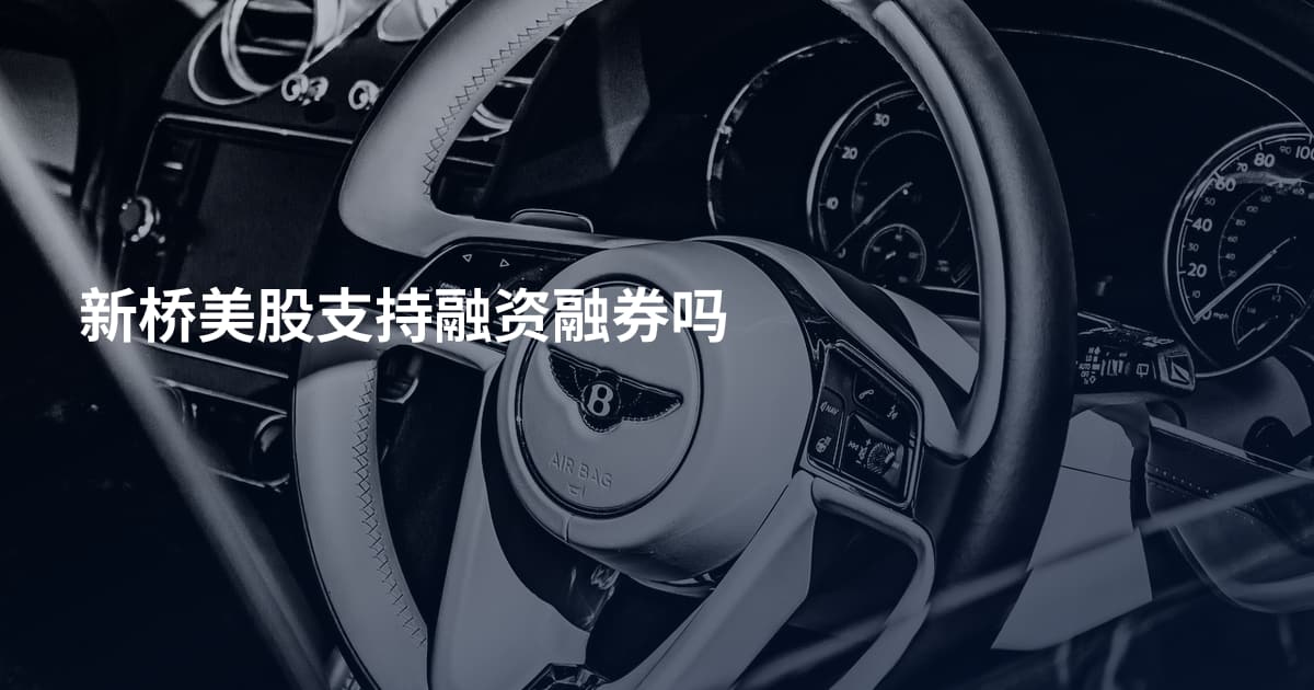 新桥美股支持融资融券吗