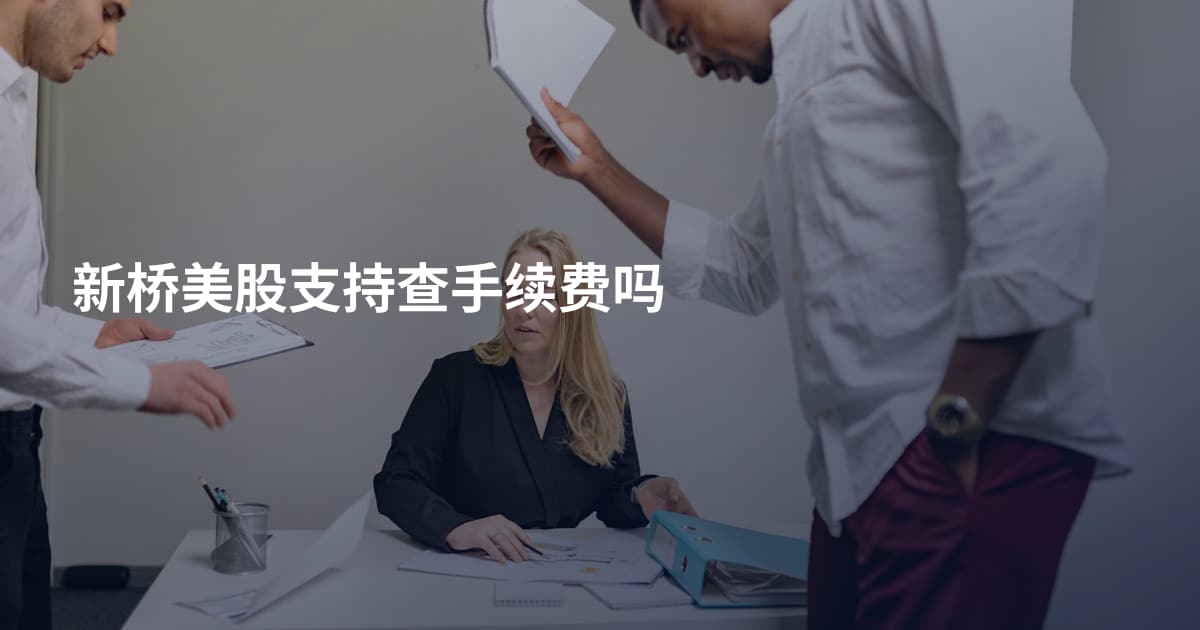 新桥美股支持查手续费吗