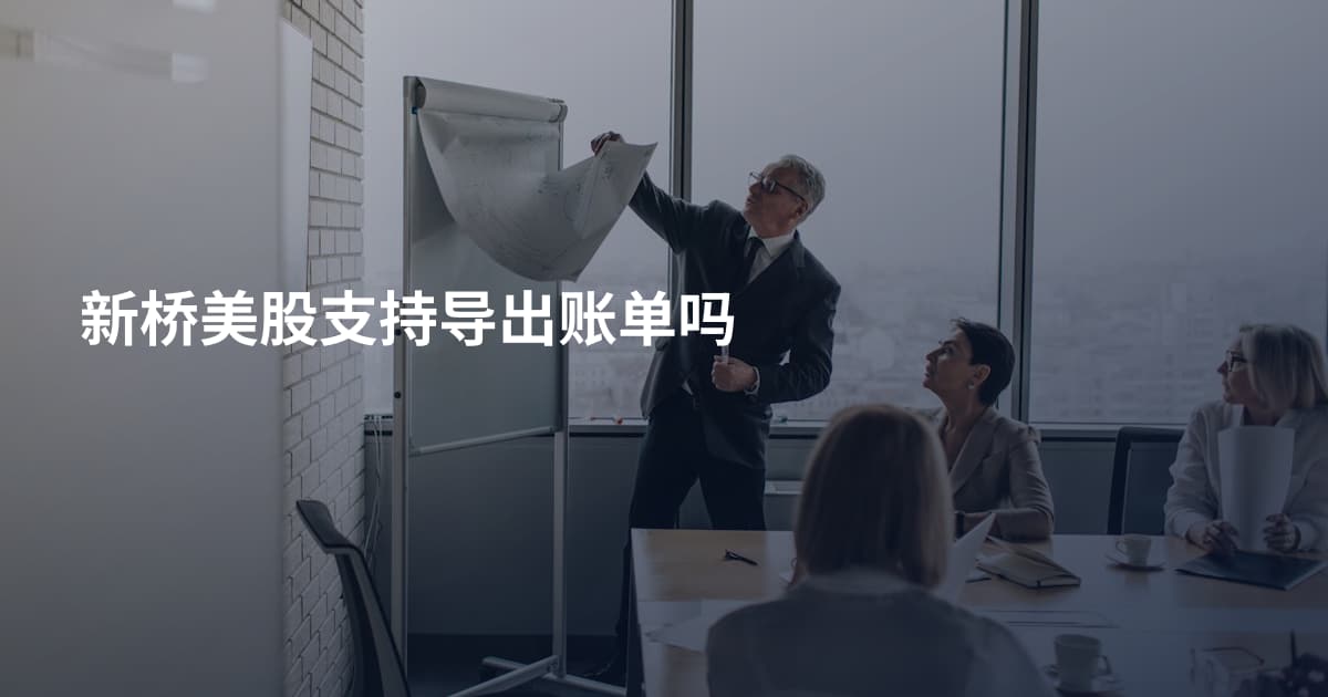 新桥美股支持导出账单吗