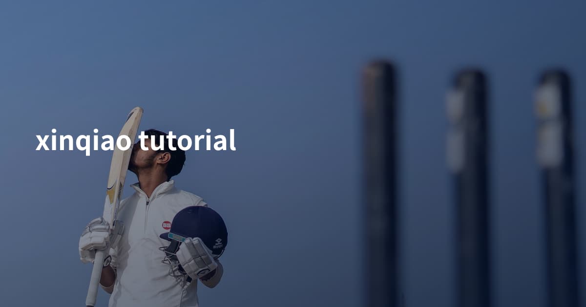xinqiao tutorial