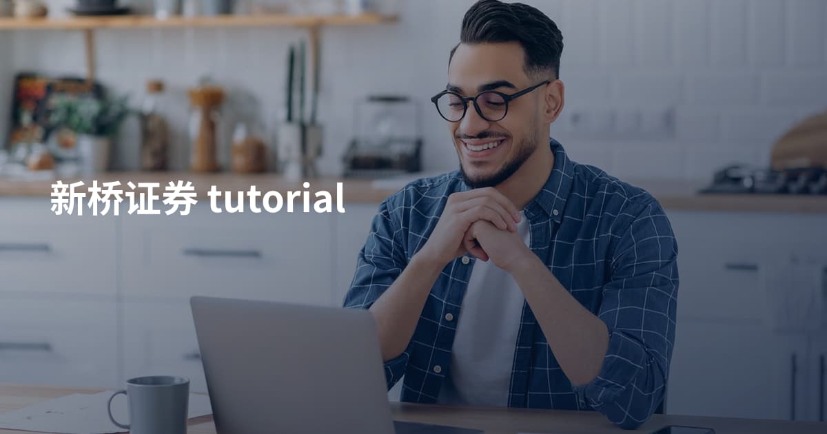 新桥证券 tutorial