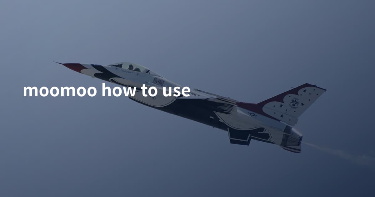 moomoo how to use