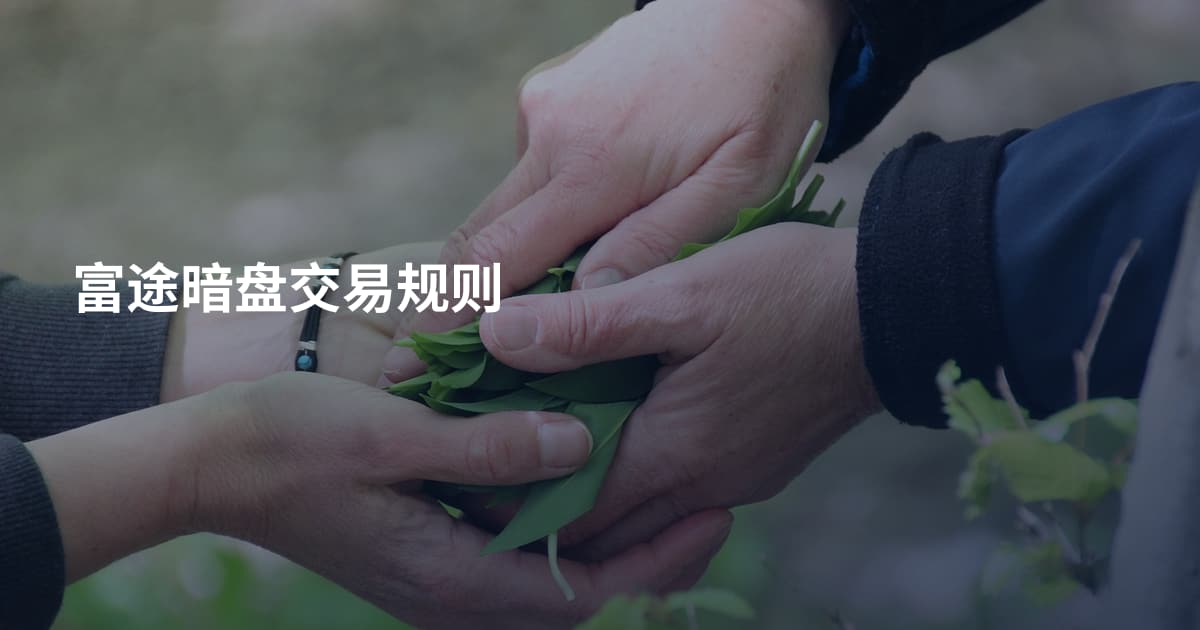 富途暗盘交易规则