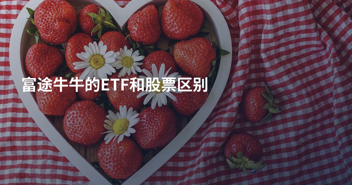 富途牛牛的ETF和股票区别