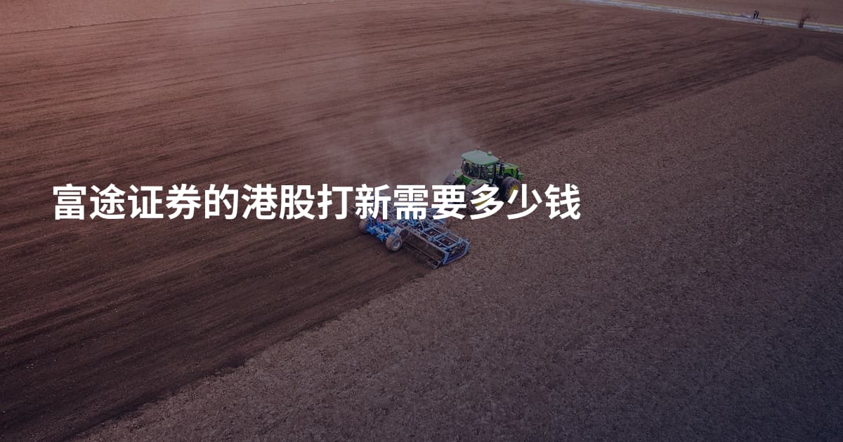 富途证券的港股打新需要多少钱
