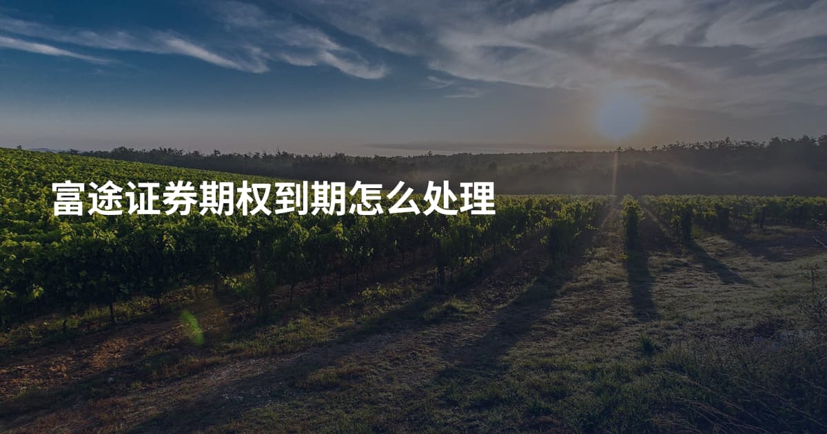富途证券期权到期怎么处理