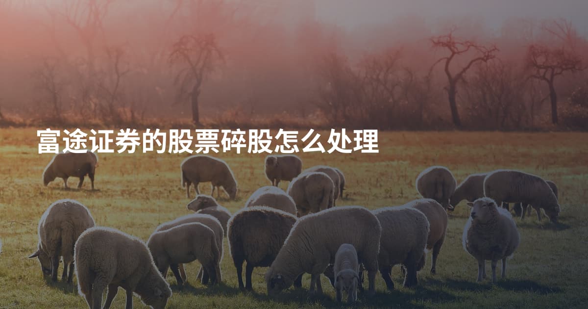 富途证券的股票碎股怎么处理