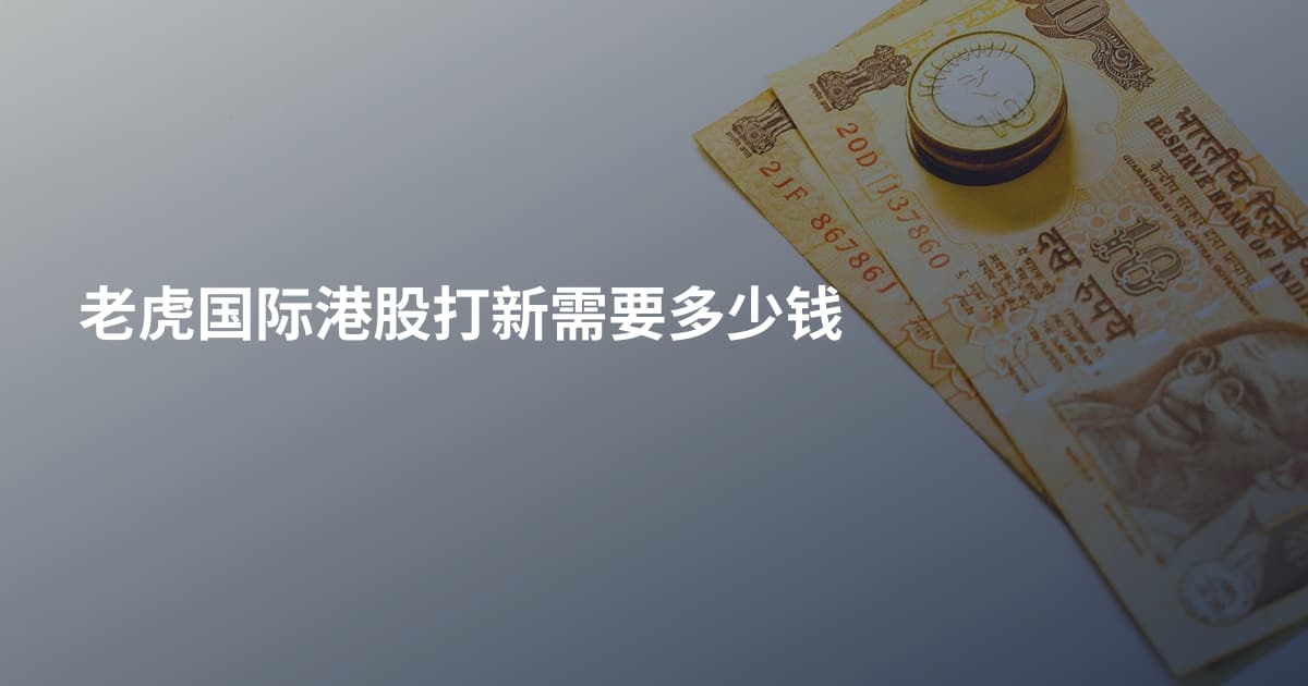 老虎国际港股打新需要多少钱