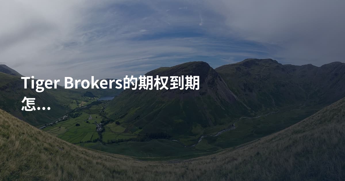 Tiger Brokers的期权到期怎么处理