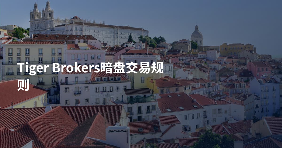 Tiger Brokers暗盘交易规则