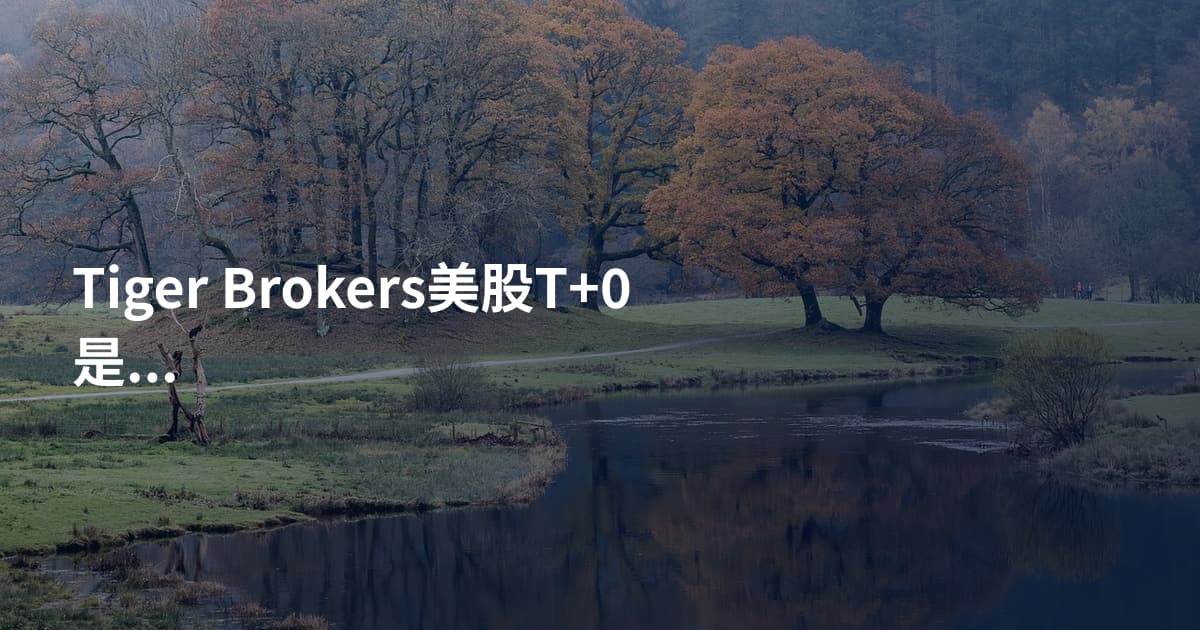 Tiger Brokers美股T+0是什么