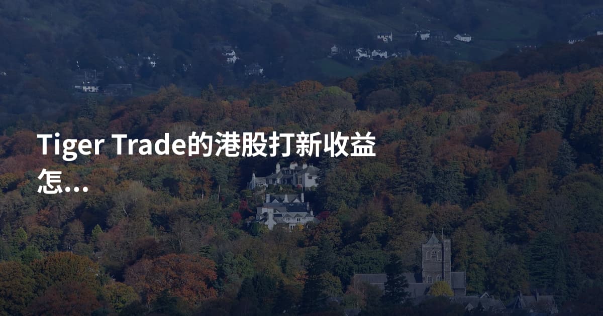 Tiger Trade的港股打新收益怎么样