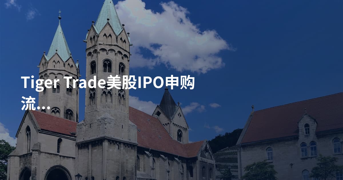 Tiger Trade美股IPO申购流程