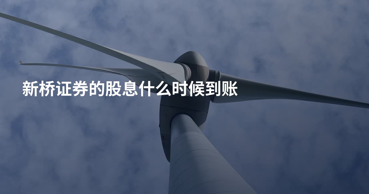 新桥证券的股息什么时候到账