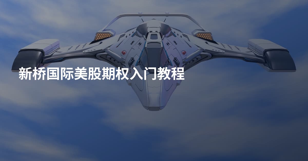 新桥国际美股期权入门教程