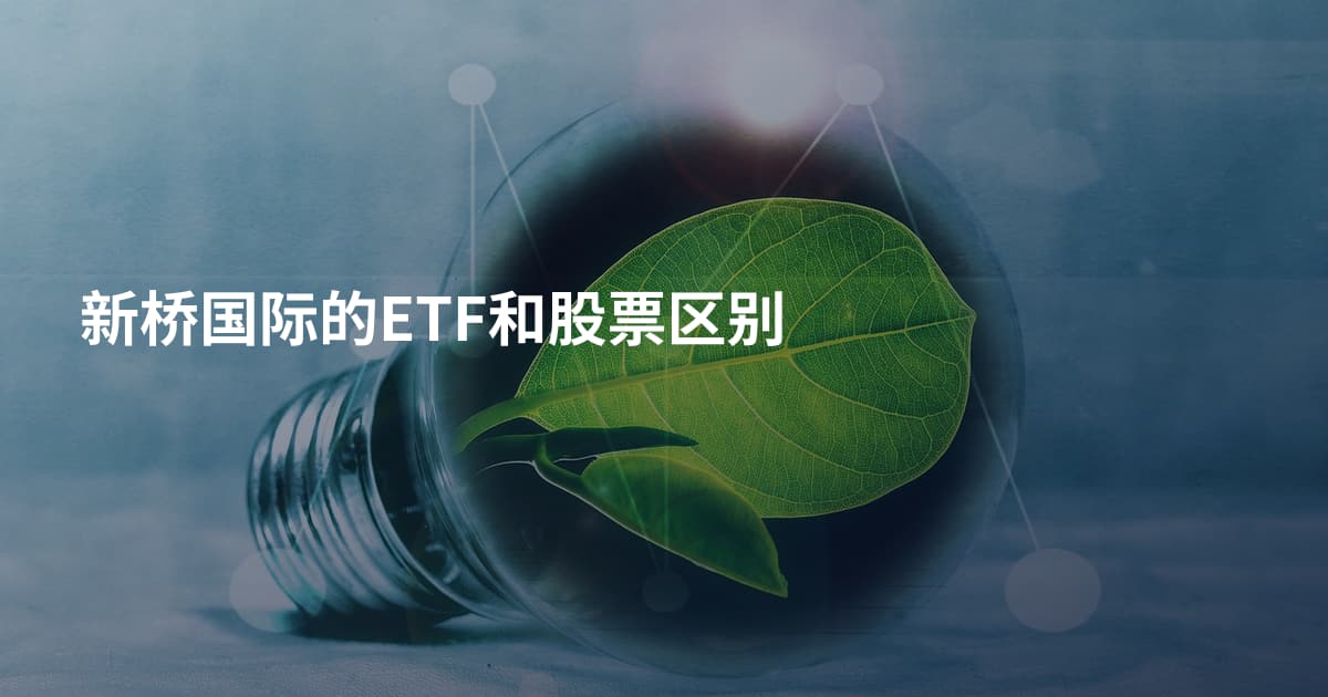 新桥国际的ETF和股票区别