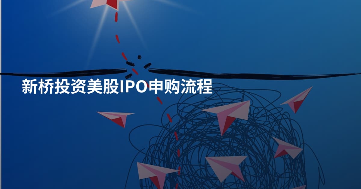新桥投资美股IPO申购流程