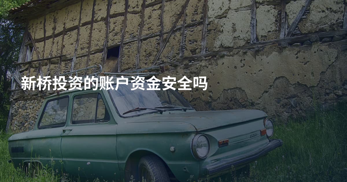 新桥投资的账户资金安全吗