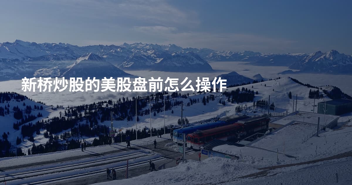 新桥炒股的美股盘前怎么操作