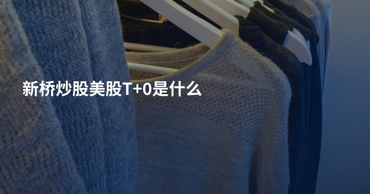 新桥炒股美股T+0是什么