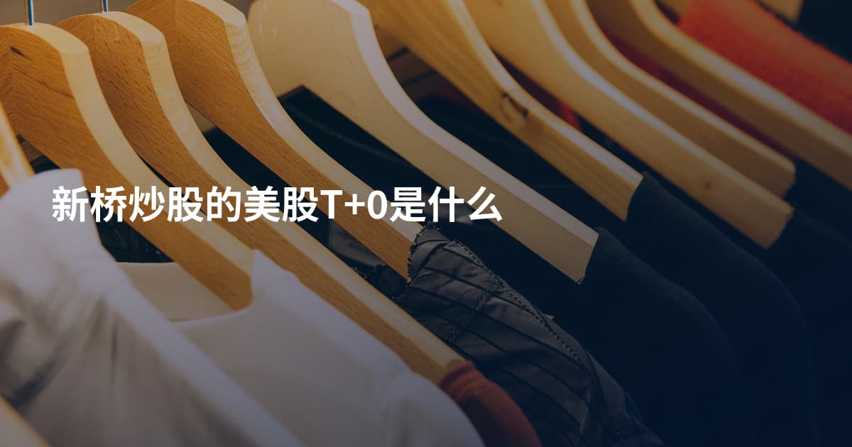 新桥炒股的美股T+0是什么