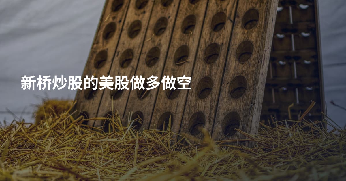 新桥炒股的美股做多做空
