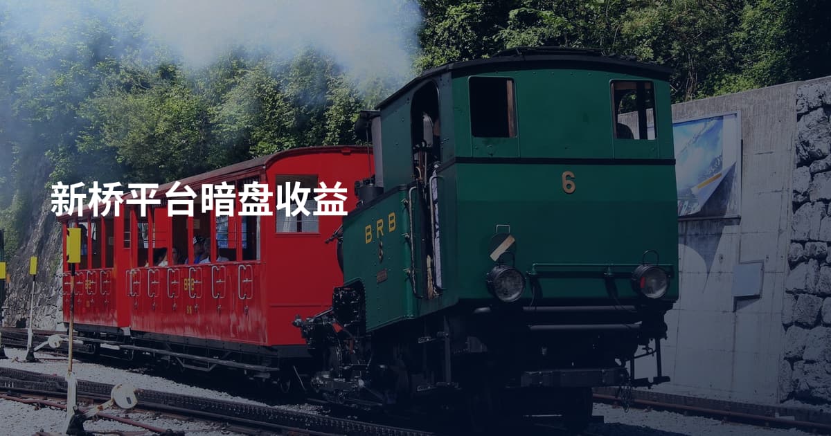 新桥平台暗盘收益