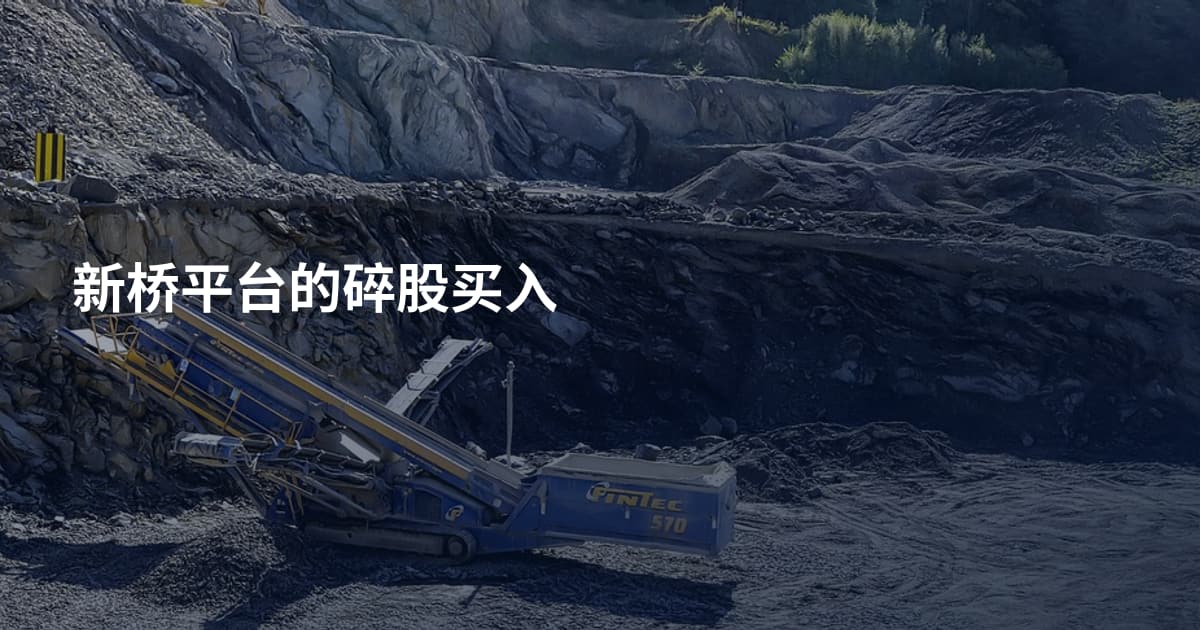 新桥平台的碎股买入