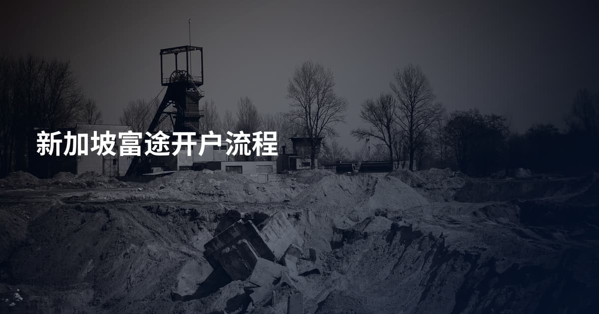 新加坡富途开户流程