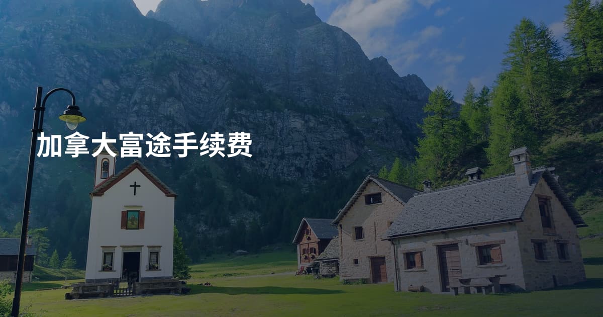 加拿大富途手续费