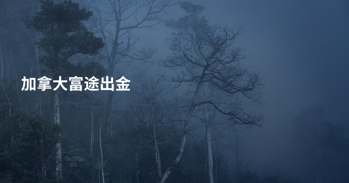 加拿大富途出金