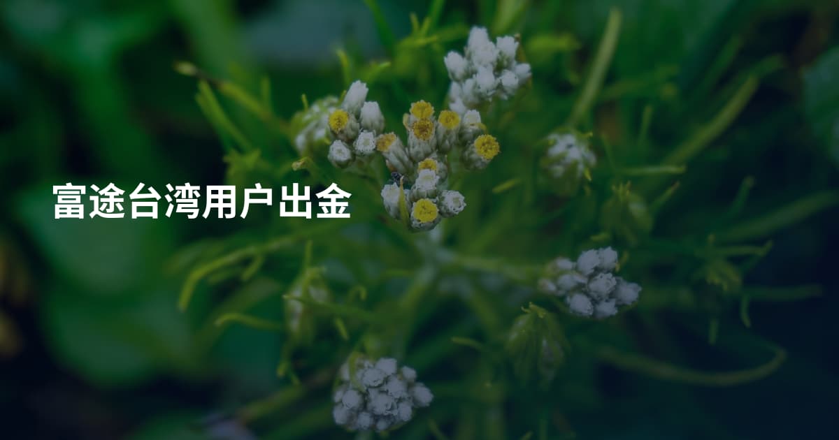 富途台湾用户出金