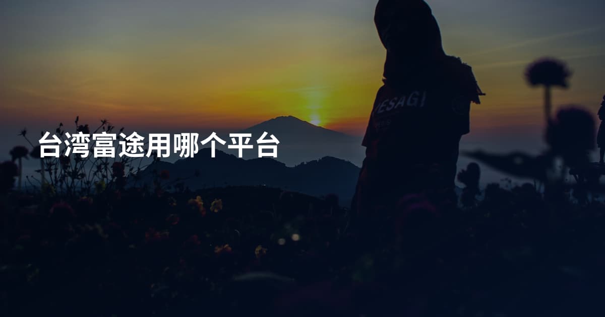 台湾富途用哪个平台