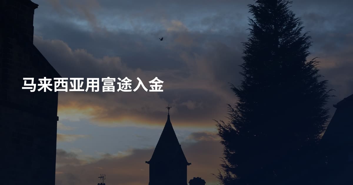 马来西亚用富途入金