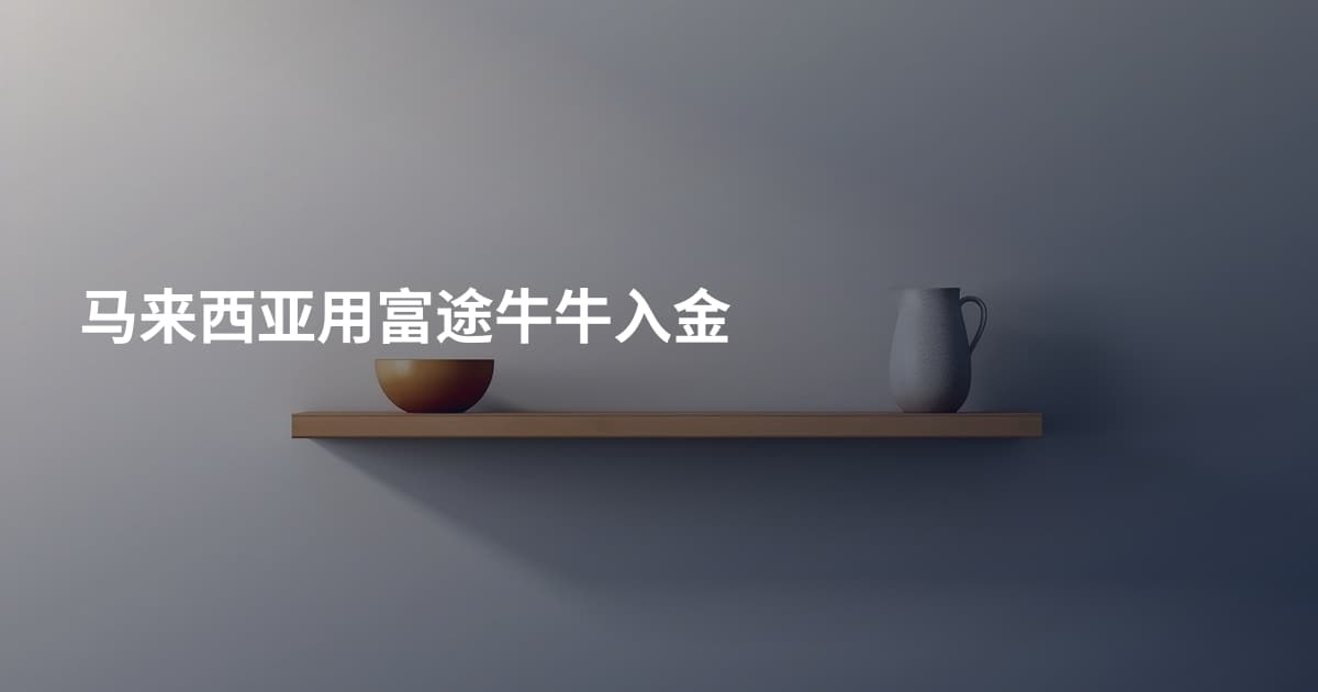 马来西亚用富途牛牛入金