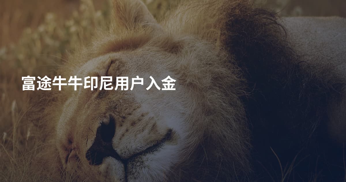富途牛牛印尼用户入金