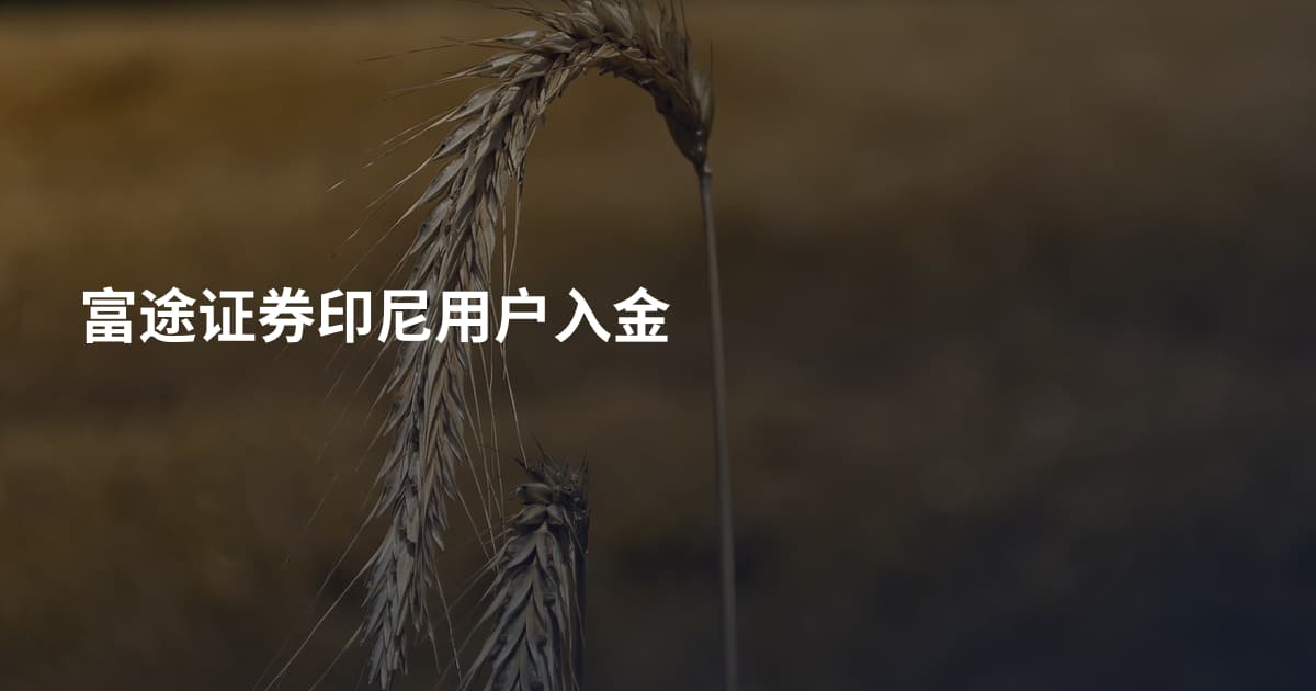 富途证券印尼用户入金