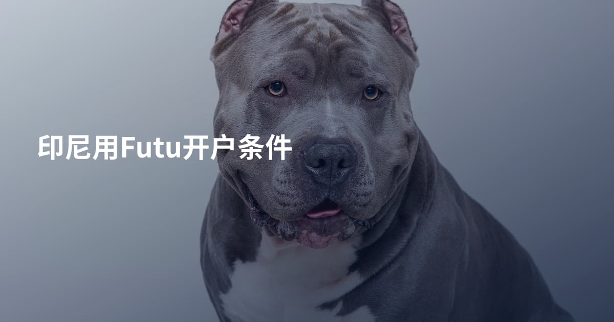 印尼用Futu开户条件