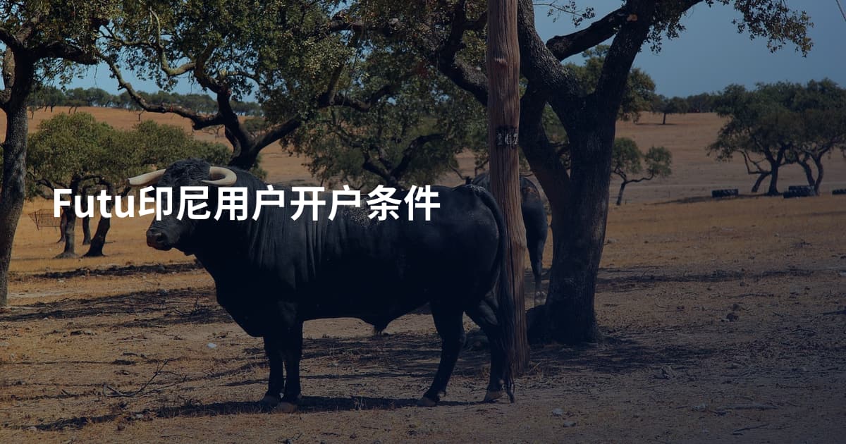 Futu印尼用户开户条件
