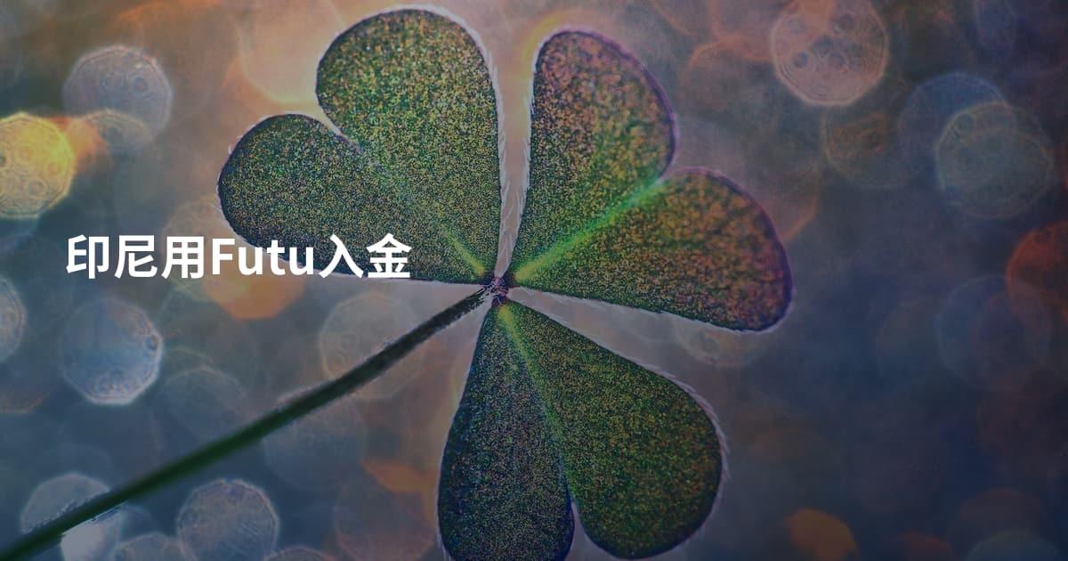印尼用Futu入金