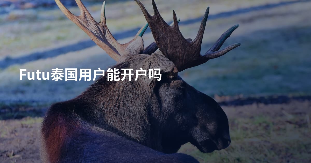 Futu泰国用户能开户吗