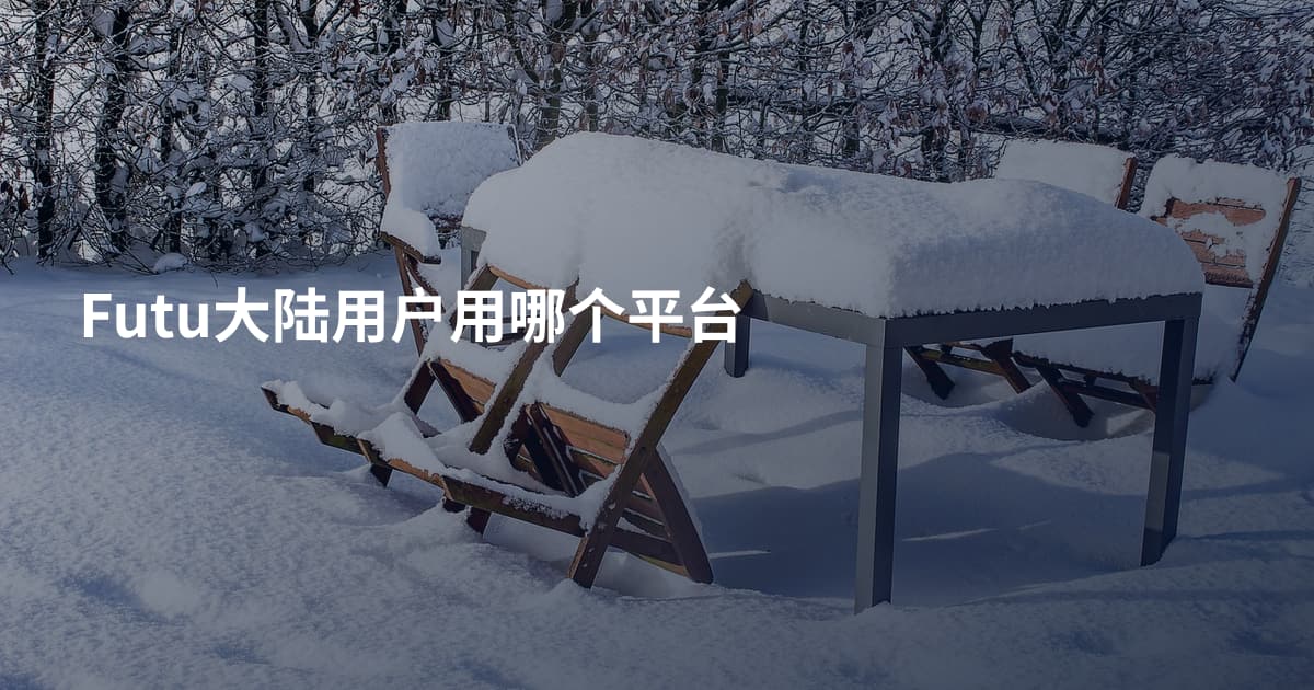 Futu大陆用户用哪个平台